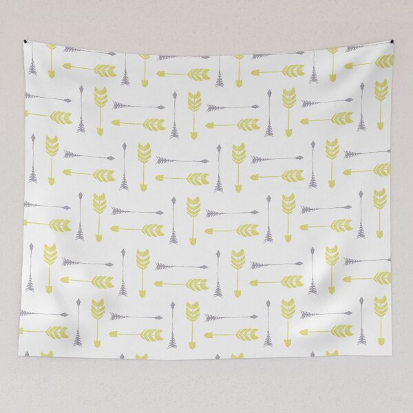 Item preview, Yellow & Grey Arrows - Pattern designed and sold by EKeener.