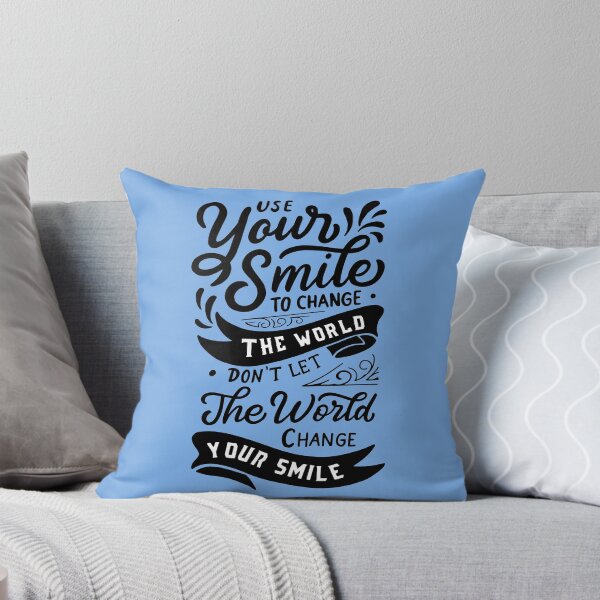 Item preview, Use your smile to change the world motivational saying quote designed and sold by TheSimpleMan.