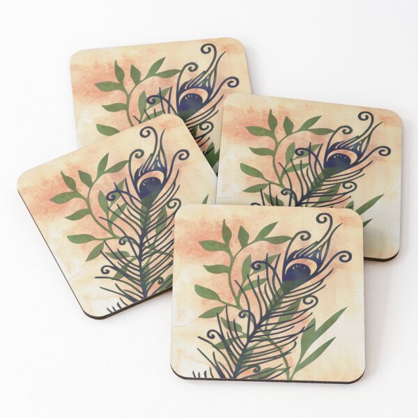 Item preview, Watercolor Feather and Flora designed and sold by GrimalkinStudio.