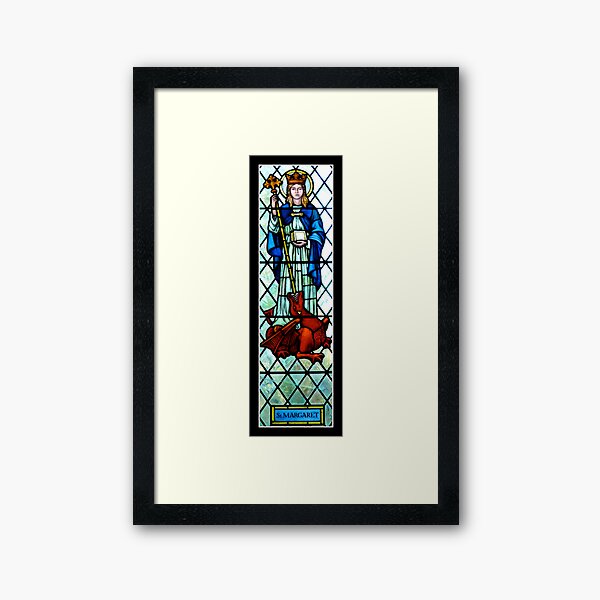 Window dedicated to St Margaret of Antioch Framed Art Print