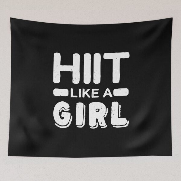 Item preview, Hiit Like A Girl l Tabata Fitness Workout Gym graphic designed and sold by biNutz.