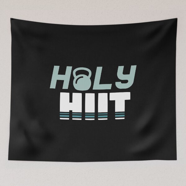 Item preview, Holy Hiit l Tabata Fitness Workout Gym print designed and sold by biNutz.