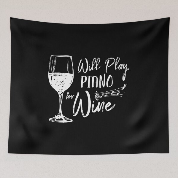 Item preview, Funny Wine & Piano designed and sold by phoxydesign.