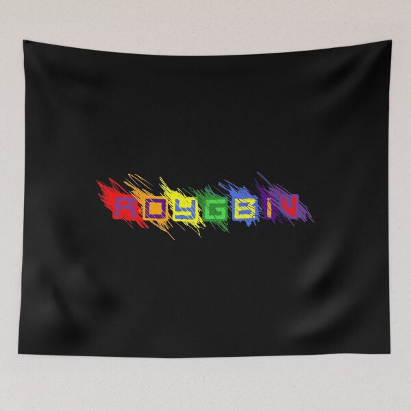 Item preview, ROYGBIV Rainbow Color Spectrum Easy Learning Acronym Design print designed and sold by tronictees.