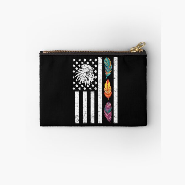 Item preview, USA Flag Feather Native American Heritage Day Indigenous People Indian Gift designed and sold by Dressed For  Duty.
