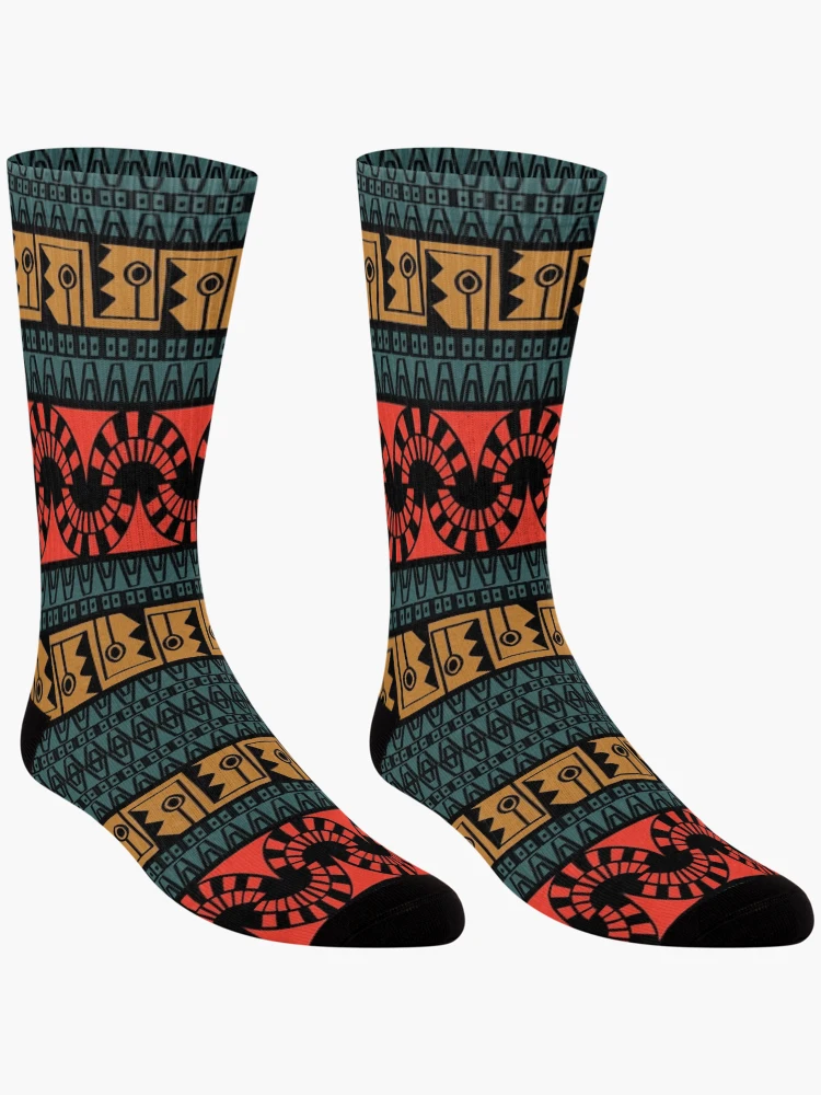 Thumbnail 3 of 5, Socks, Inca Pattern designed and sold by Retrodesigner.