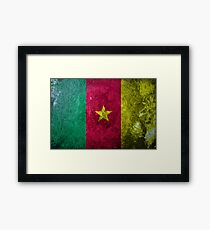 Cameroon Grunge Framed Print