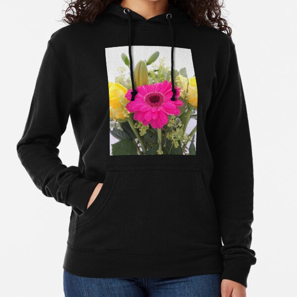 Pink Gerbera Lightweight Hoodie