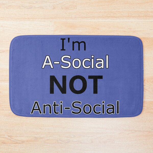 Item preview, A-Social not Anti-Social designed and sold by potluck.