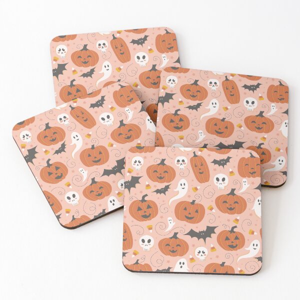 Item preview, Fiesta de calabaza en rosa designed and sold by latheandquill.