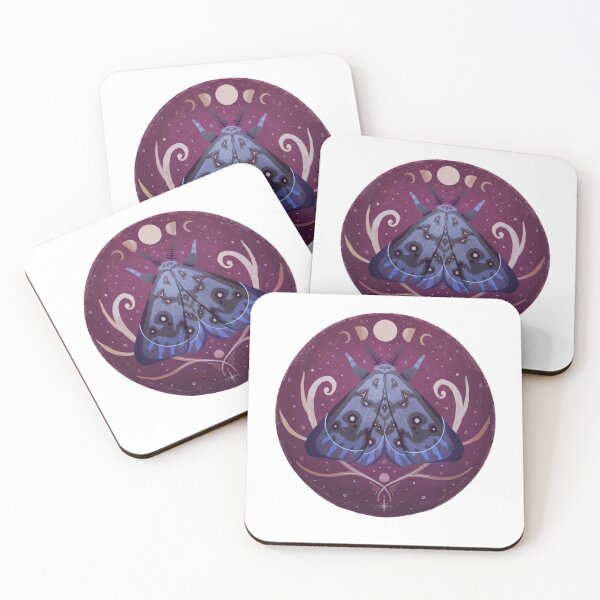 Item preview, Graphic Purple Moth with Moon Sketch Artwork designed and sold by Manda Lyn LaCorte.