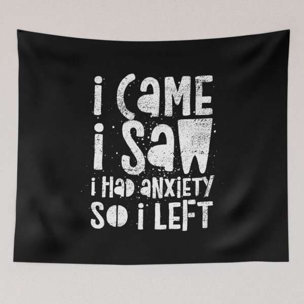 Item preview, Came Saw Left Introvert Social Anxiety Funny Humor Saying design designed and sold by CreatedByHeidi.
