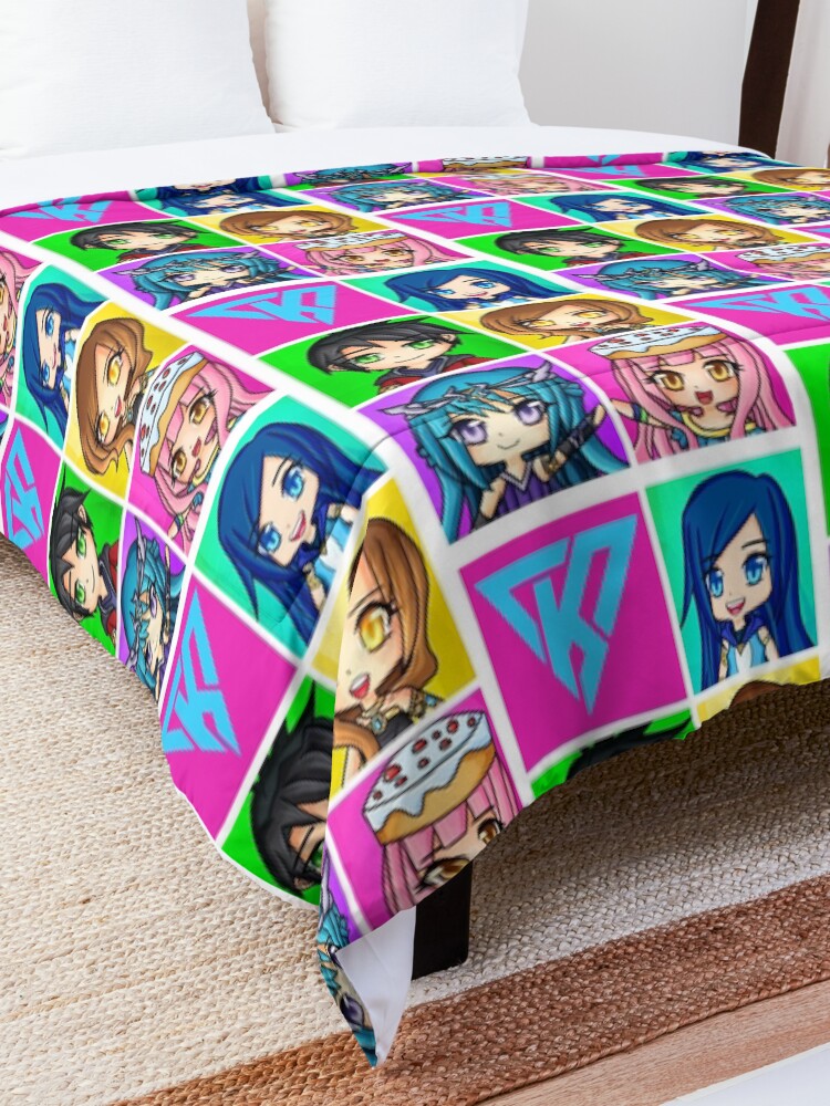 Alternate view of Funneh and the Krew - Anime Style Comforter