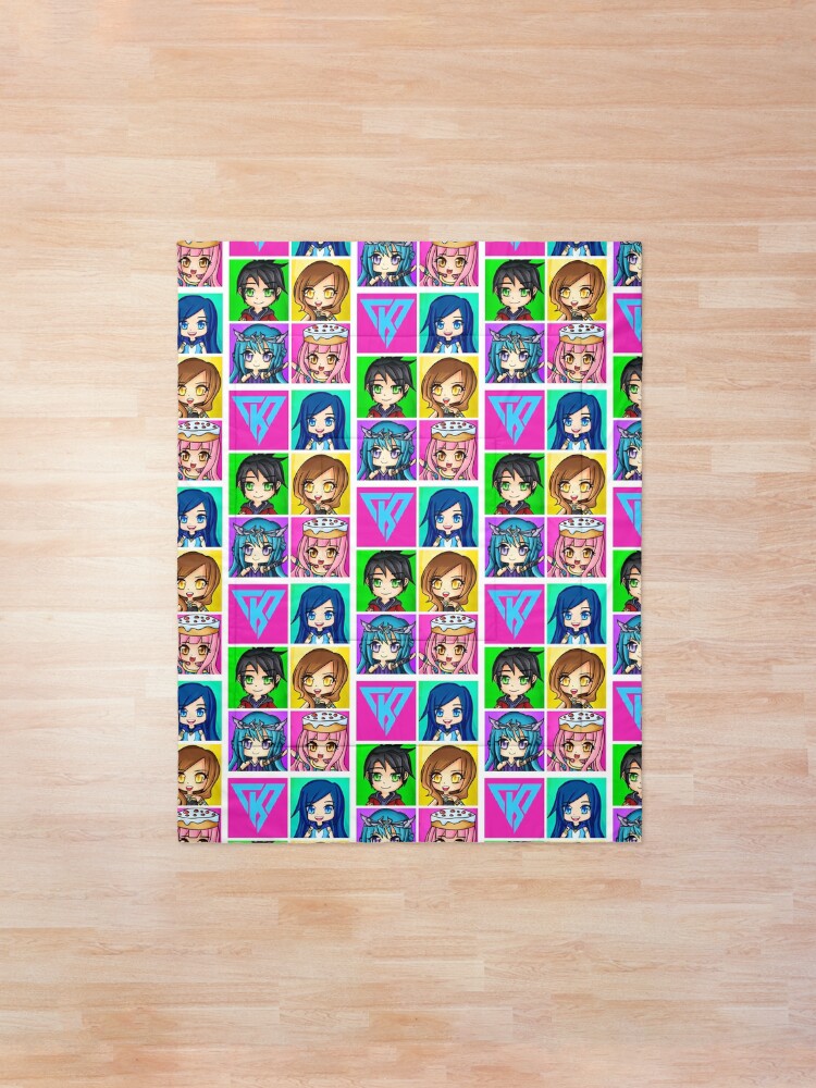 Alternate view of Funneh and the Krew - Anime Style Comforter