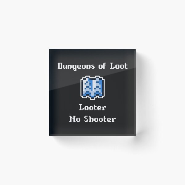 Dungeons of Loot Blue Book Acrylic Block