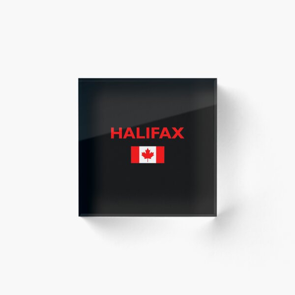 Artikelvorschau, Halifax Kanada kanadische Flagge dunkle Farbe entworfen und verkauft von TinyStarCanada.