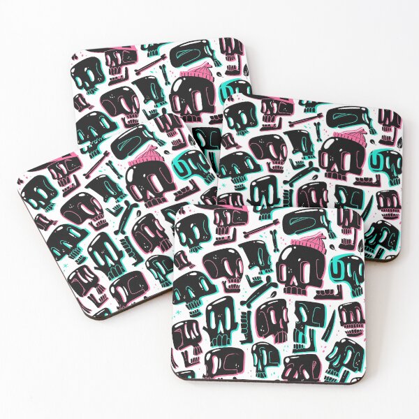 Item preview, Cartoon skull set print designed and sold by Adamova.