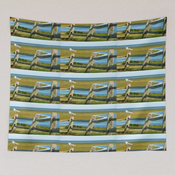 Item preview, #495     Sea Bird Perched On Fence designed and sold by MyInnereyeMike.