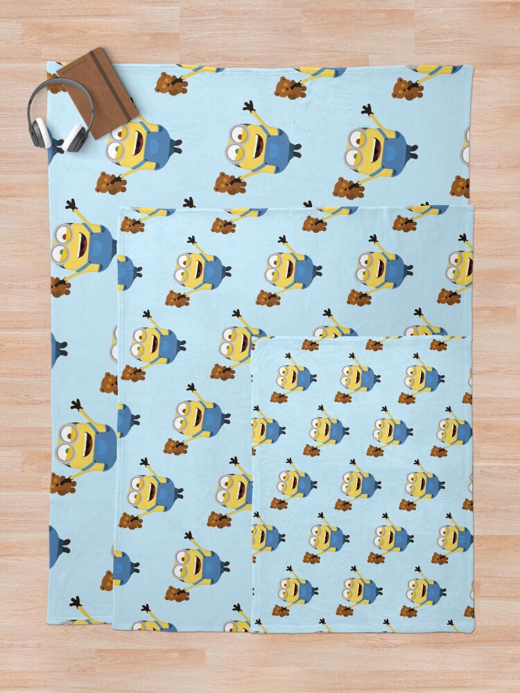 "Bob minion" Throw Blanket for Sale by DebDebkj Redbubble