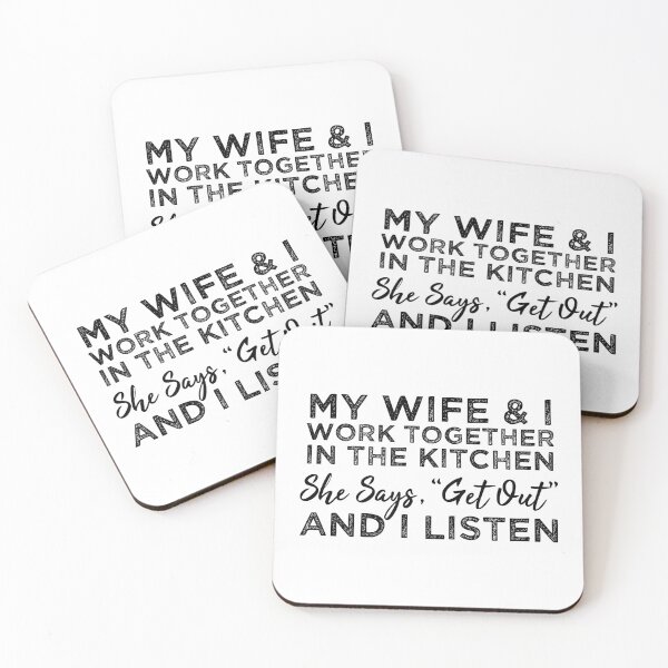Item preview, My Wife & I Work Together In The Kitchen designed and sold by Cat Lady Designs.