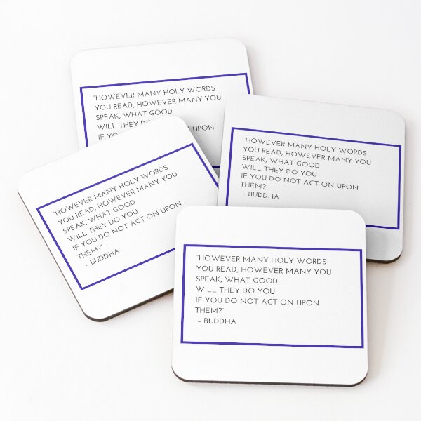 Item preview, “HOWEVER MANY HOLY WORDS  YOU READ, HOWEVER MANY YOU SPEAK, WHAT GOOD  WILL THEY DO YOU  IF YOU DO NOT ACT ON UPON THEM?”  – BUDDHA designed and sold by Inspirationmotivation.
