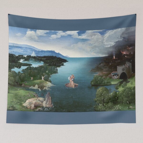 Item preview, Crossing the River Styx - Joachim Patiner - c1520 designed and sold by CrankyOldDude.