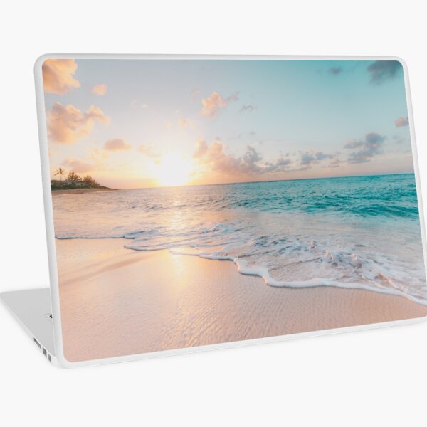 Tropical Clear Ocean Sunset Laptop Skin