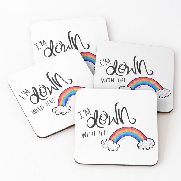 Item preview, I'm Down with the Rainbow Karev Quote designed and sold by Olivia Ossege.