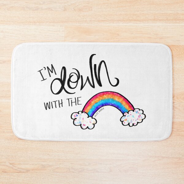 Item preview, I'm Down with the Rainbow Karev Quote designed and sold by Olivia Ossege.