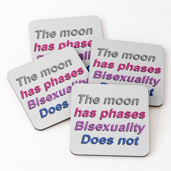 Item preview, The moon has phases, bisexuality does not designed and sold by VolatileMatter.
