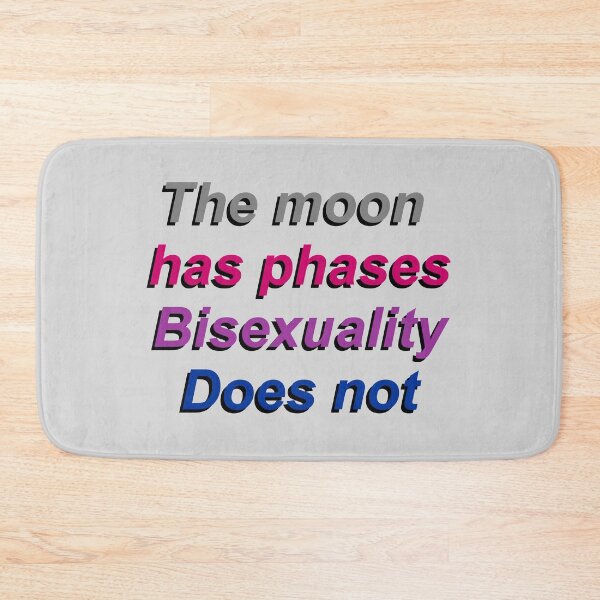 Item preview, The moon has phases, bisexuality does not designed and sold by VolatileMatter.