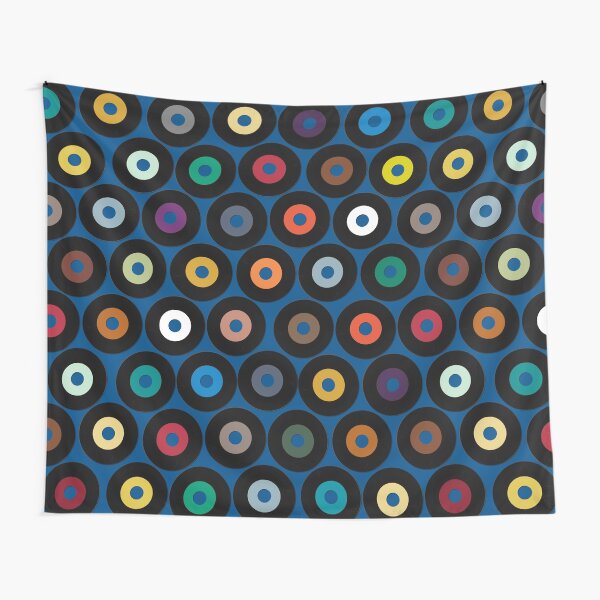 VINYL blue Tapestry