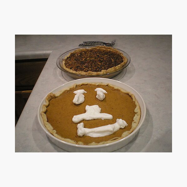 Happy Thanksgiving Pumpkin Pie Photographic Print