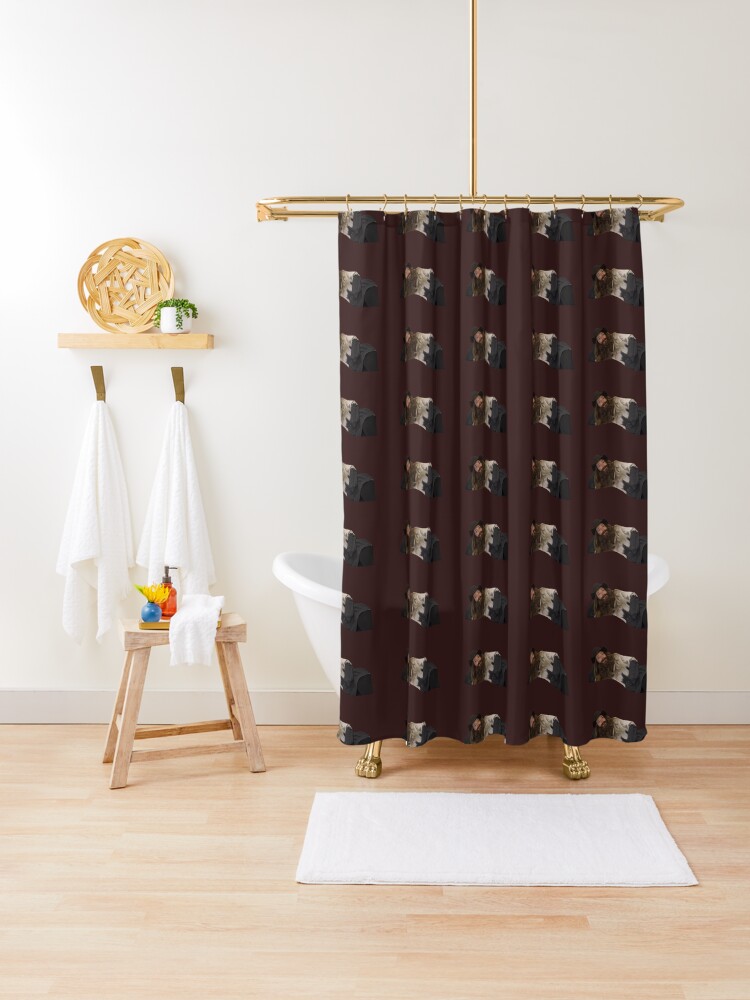 Jenna Marbles Country Boy Beard Shower Curtain By Saltytrashinc