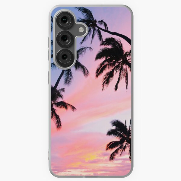 Vista previa del artículo con la obra «Palmeras rosadas al atardecer», diseñado y vendido por newburyboutique.