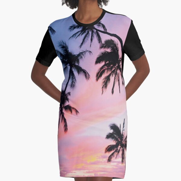 Palm tree hotsell t shirt dress