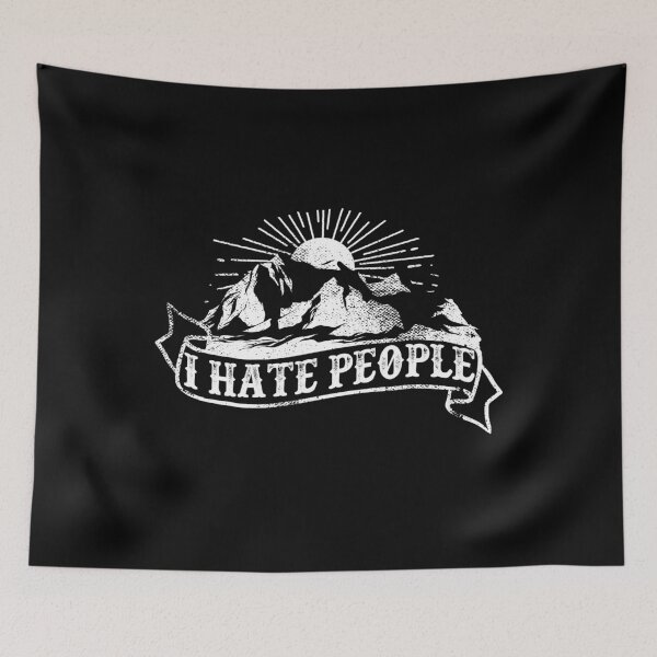 Item preview, Vintage I Hate People Mountains Tattoo designed and sold by YuliyaR.