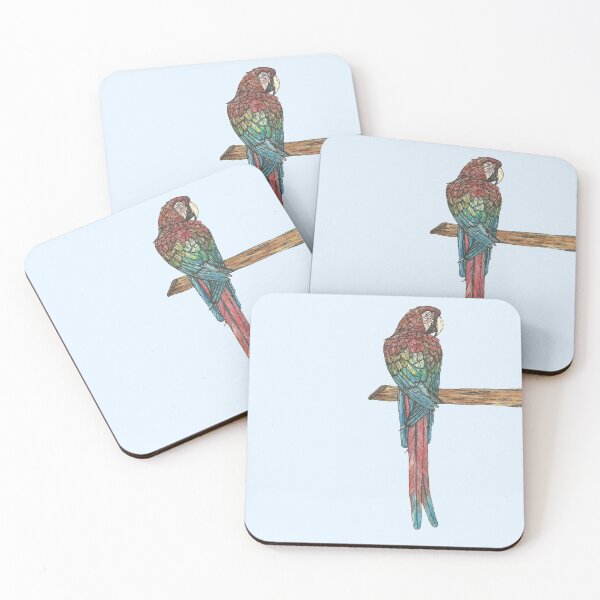Item preview, Red and Green Macaw designed and sold by SerenSketches.