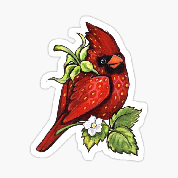  Cardinals Bird Stickers Fanny Pack for Women Men