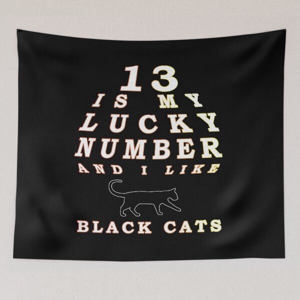 Item preview, 13 is my lucky number and I like black cats designed and sold by Tig3rE.