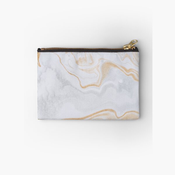 Item preview, White & Gold Liquid Marble  designed and sold by newburyboutique.