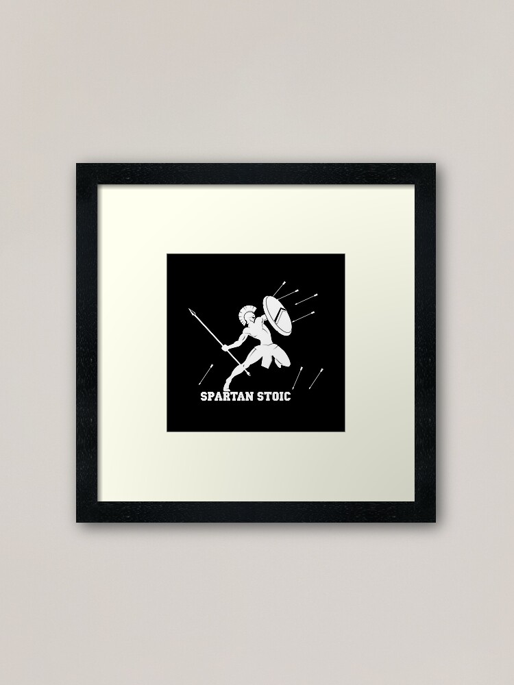 Alternate view of Wisdom Warrior - Spartan Stoic - Wisdom To Fight Framed Art Print