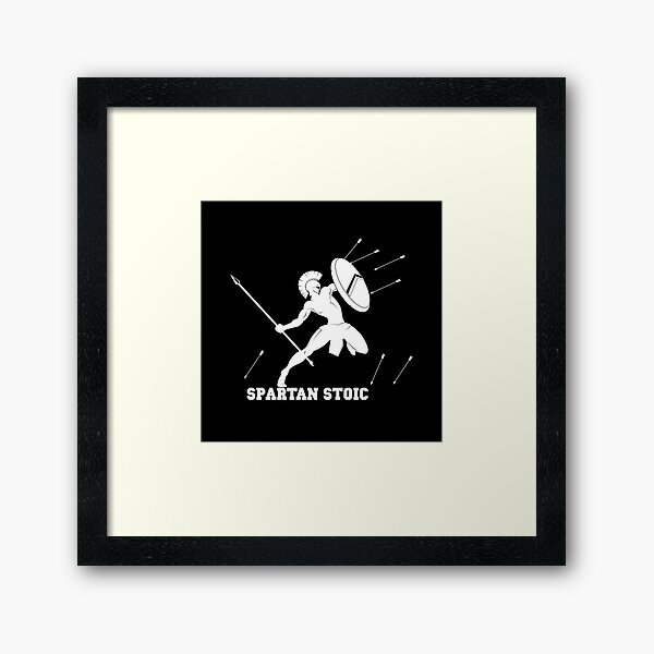 Wisdom Warrior - Spartan Stoic - Wisdom To Fight Framed Art Print