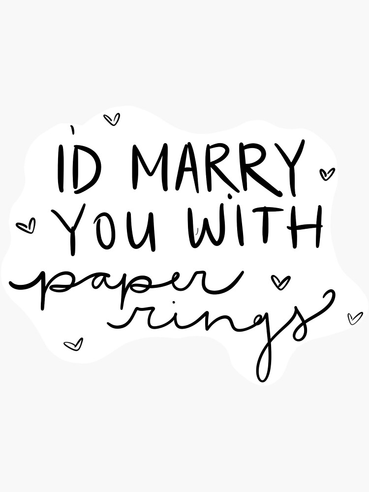 "Paper Rings Sticker " Sticker for Sale by ArtsByJordan Redbubble