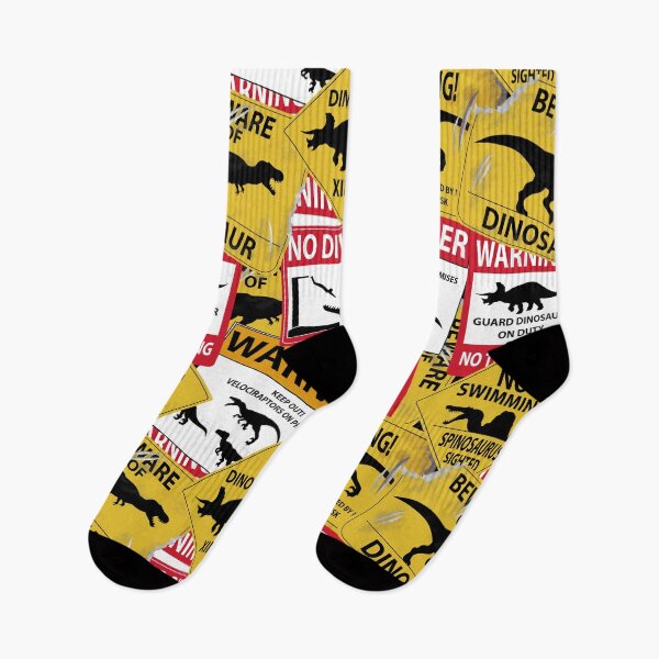Item preview, Dinosaur Caution Signs designed and sold by TheKohakuDragon.