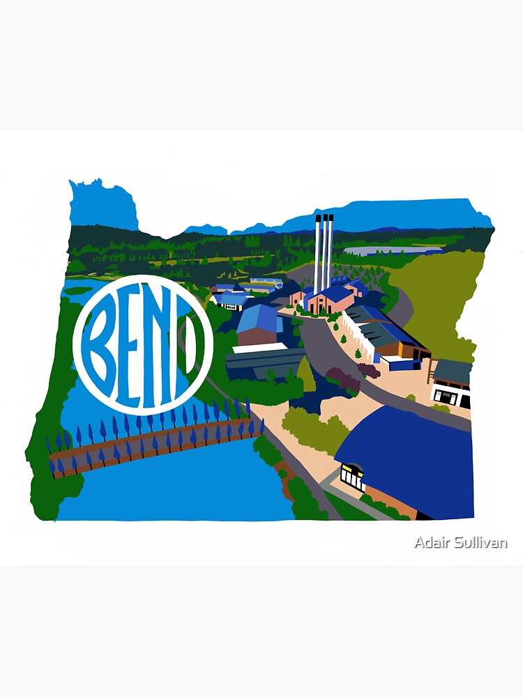 "Bend, Oregon" Sticker by AdairSullivan Redbubble