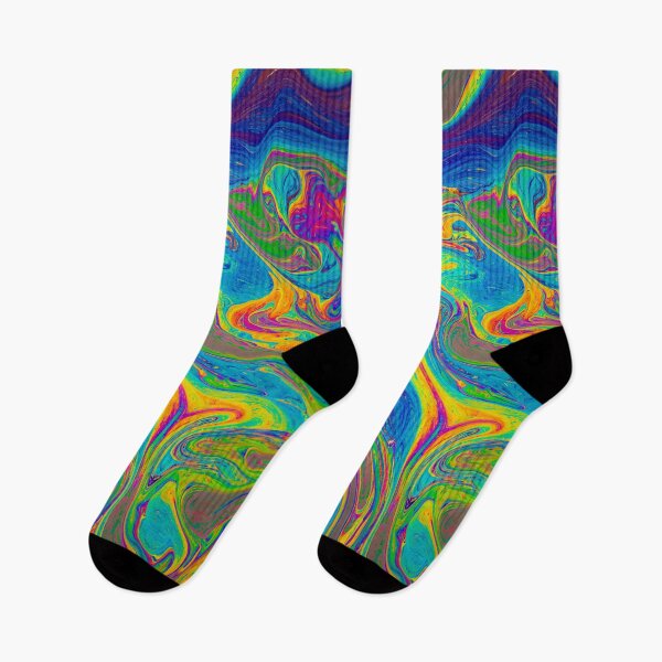 Item preview, Neon Rainbow Swirls designed and sold by newburyboutique.