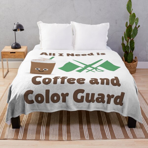 Item preview, All I Need Is Coffee and Color Guard designed and sold by BandMomDesigns.