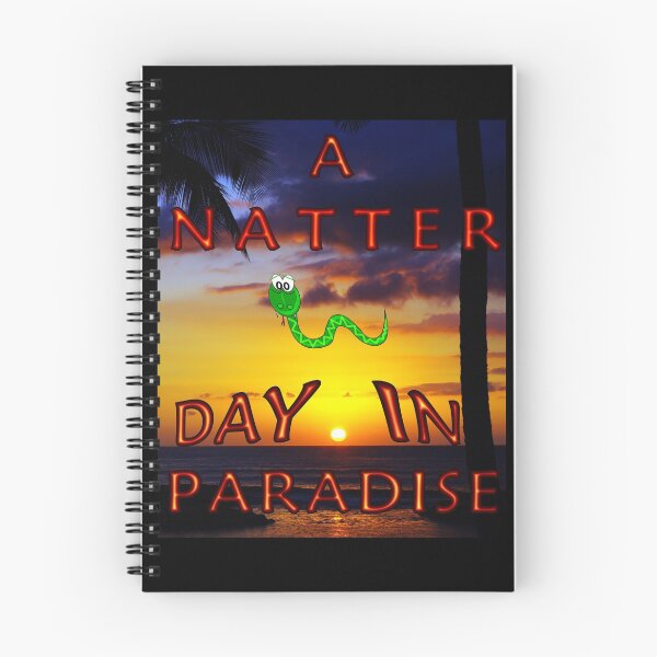 Item preview, A Natter Day in Paradise - Funny shirt with a snake designed and sold by Tig3rE.