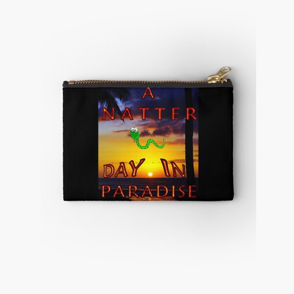 Item preview, A Natter Day in Paradise - Funny shirt with a snake designed and sold by Tig3rE.